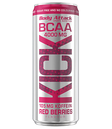 BCAA Kick 4000 mg Red Berries- 330 ml