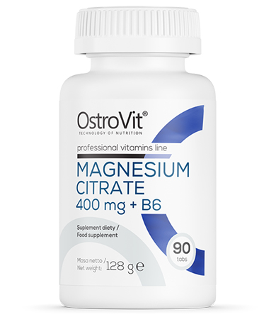 Magnesium Citrate 400 + B6 Professional Vitamins Line- 90 tableta