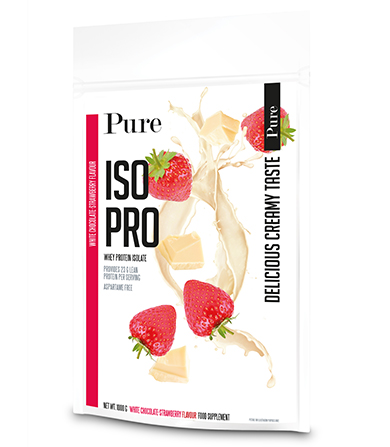 Pure ISO Pro White Chocolate-Strawberry- 1000 g