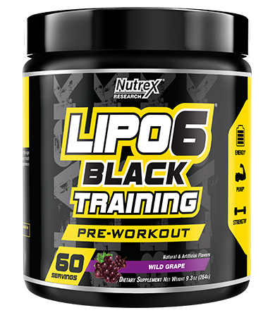 Lipo 6 Black Training Pre-Workout (PWO)- 264 g, 2 ukusa